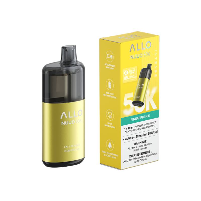 ALLO Nuud 50K - Pineapple Ice Disposable Vape  Vapeluv Vapeshop