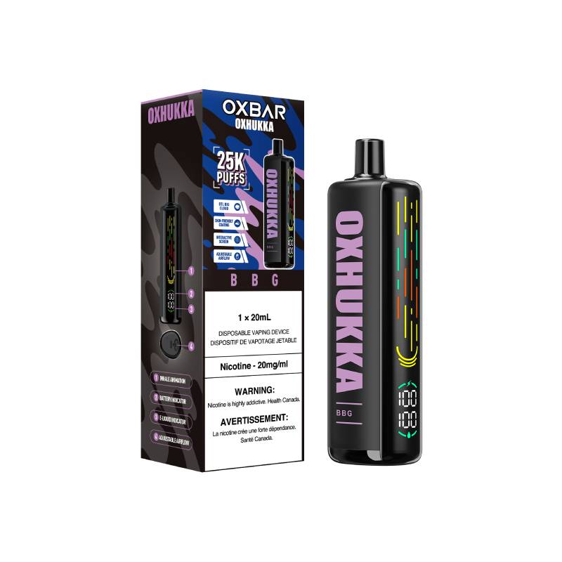 ox bar disposable vape OxHukka 25k BBG Disposable Vape – Vapeluv Vapeshop