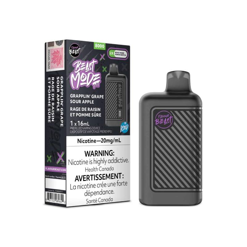 Flavour Beast BEAST MODE 8000 Grapplin Grape Sour Apple Iced Vapeluv Vapeshop Flavour Beast BEAST MODE 8000 Grapplin Grape Sour Apple Iced Vapeluv Vapeshop