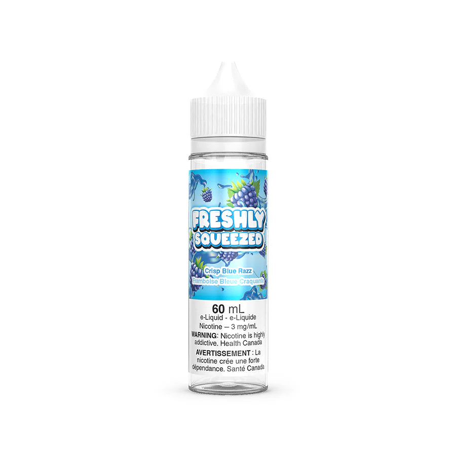 Freshly Squeezed Free Base 60mL, Crisp Blue Razz