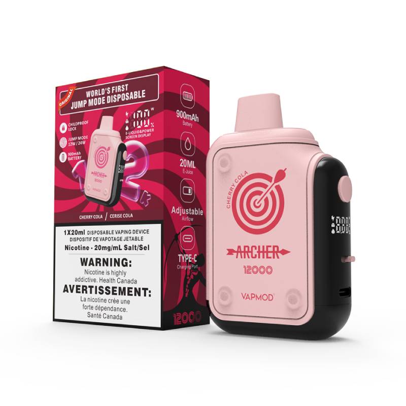 Vapmod Archer 12K Disposable Vape - Cherry Cola, 12000 Puffs