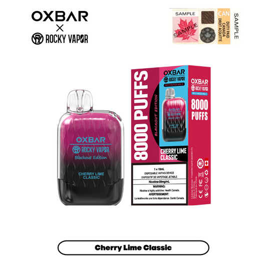 Oxbar G8000 Cherry Lime Classic Disposable Vape