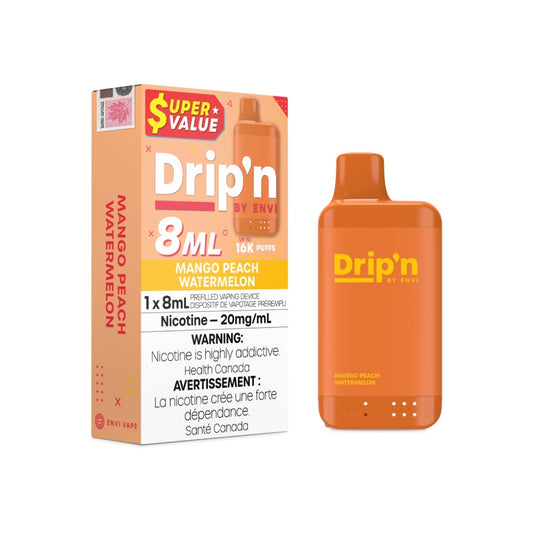 Drip'n 16k Disposable Vape Mango Peach Watermelon