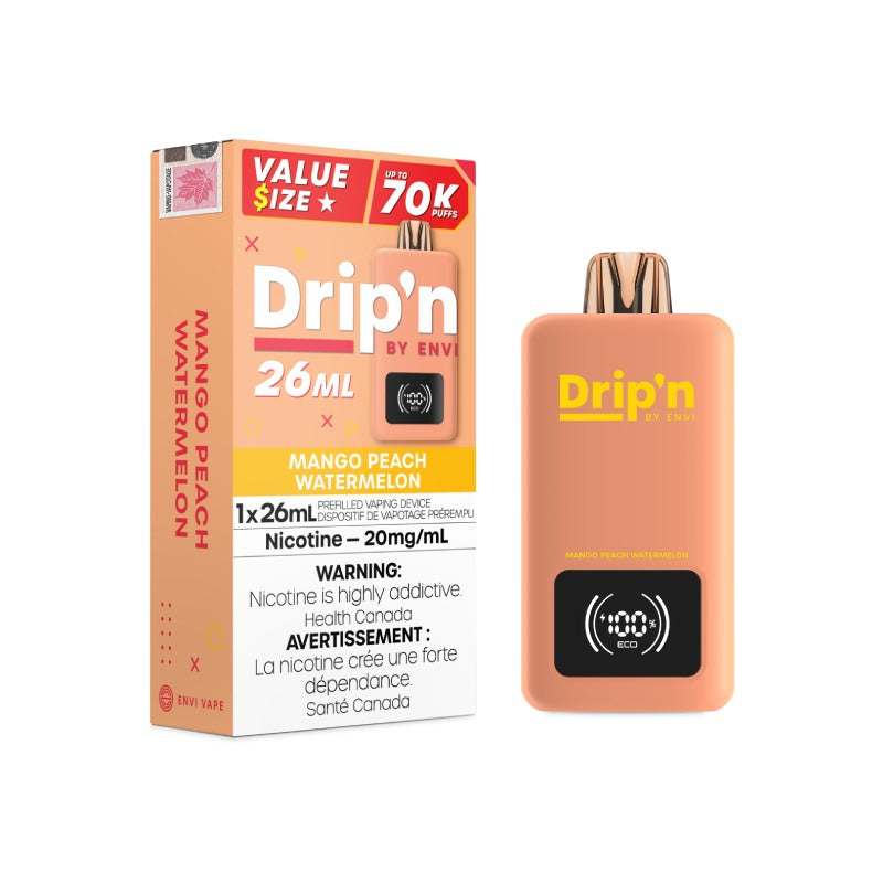 Drip'n By Envi 70k Disposable Vape Mango Peach Watermelon