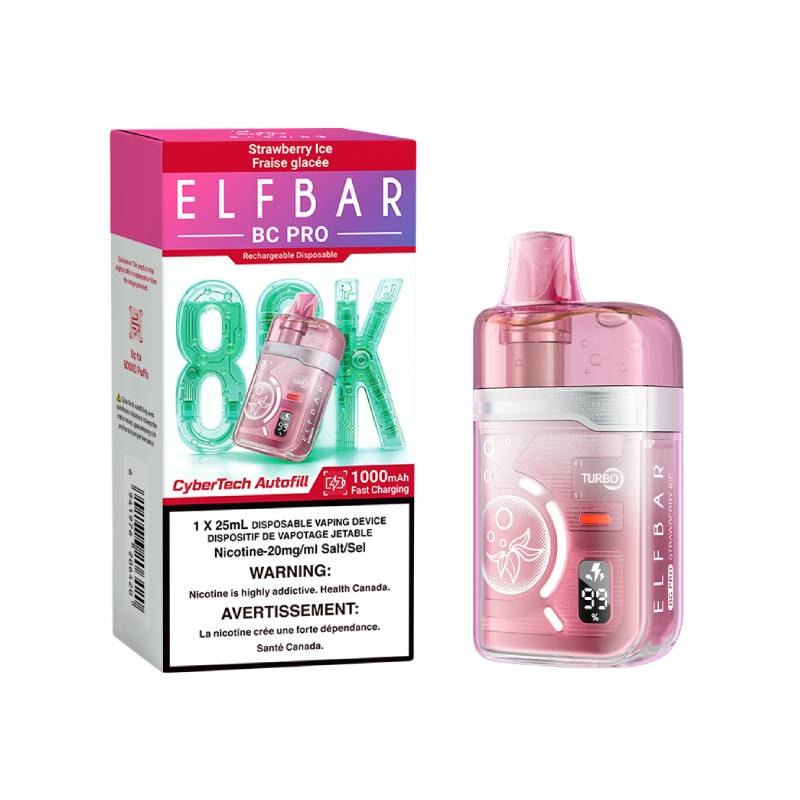Elf Bar BC Pro 80K - Strawberry Ice Disposable Vape Vapeluv Vapeshop Elf Bar BC Pro 80K - Strawberry Ice Disposable Vape Vapeluv Vapeshop