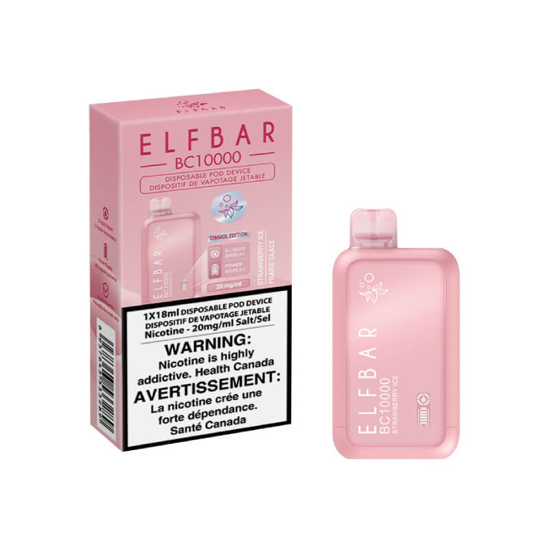 Elf Bar BC10000 Disposable Vape - Strawberry Ice, 10000 Puffs Vapeluv Vapeshop Elf Bar BC10000 Disposable Vape - Strawberry Ice, 10000 Puffs Vapeluv Vapeshop