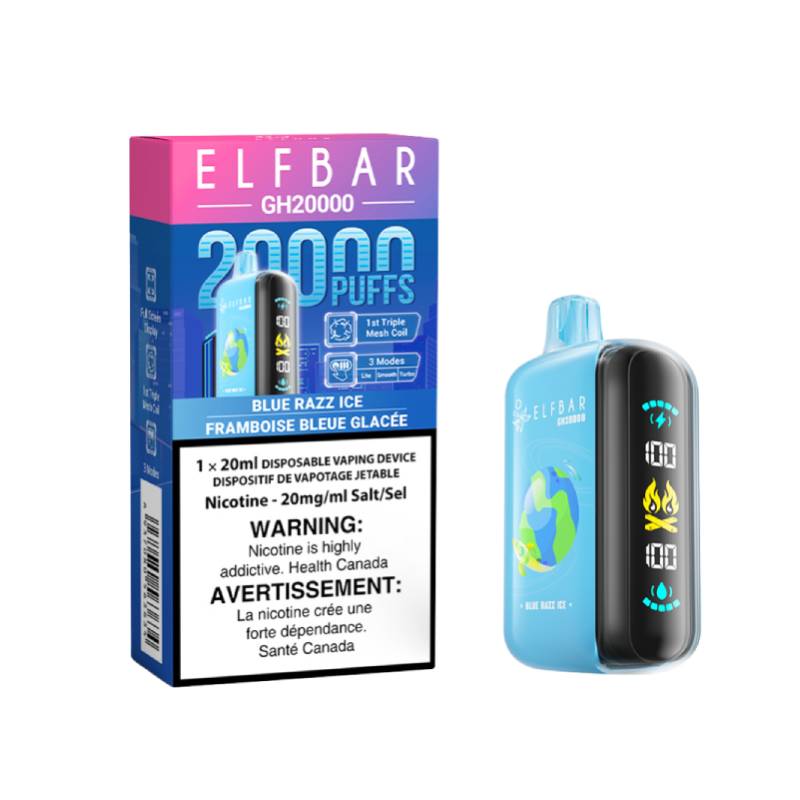 Elf Bar GH20000 - Blue Razz Ice Disposable Vape, 20K Puffs Vapeluv Vapeshop Elf Bar GH20000 - Blue Razz Ice Disposable Vape, 20K Puffs Vapeluv Vapeshop