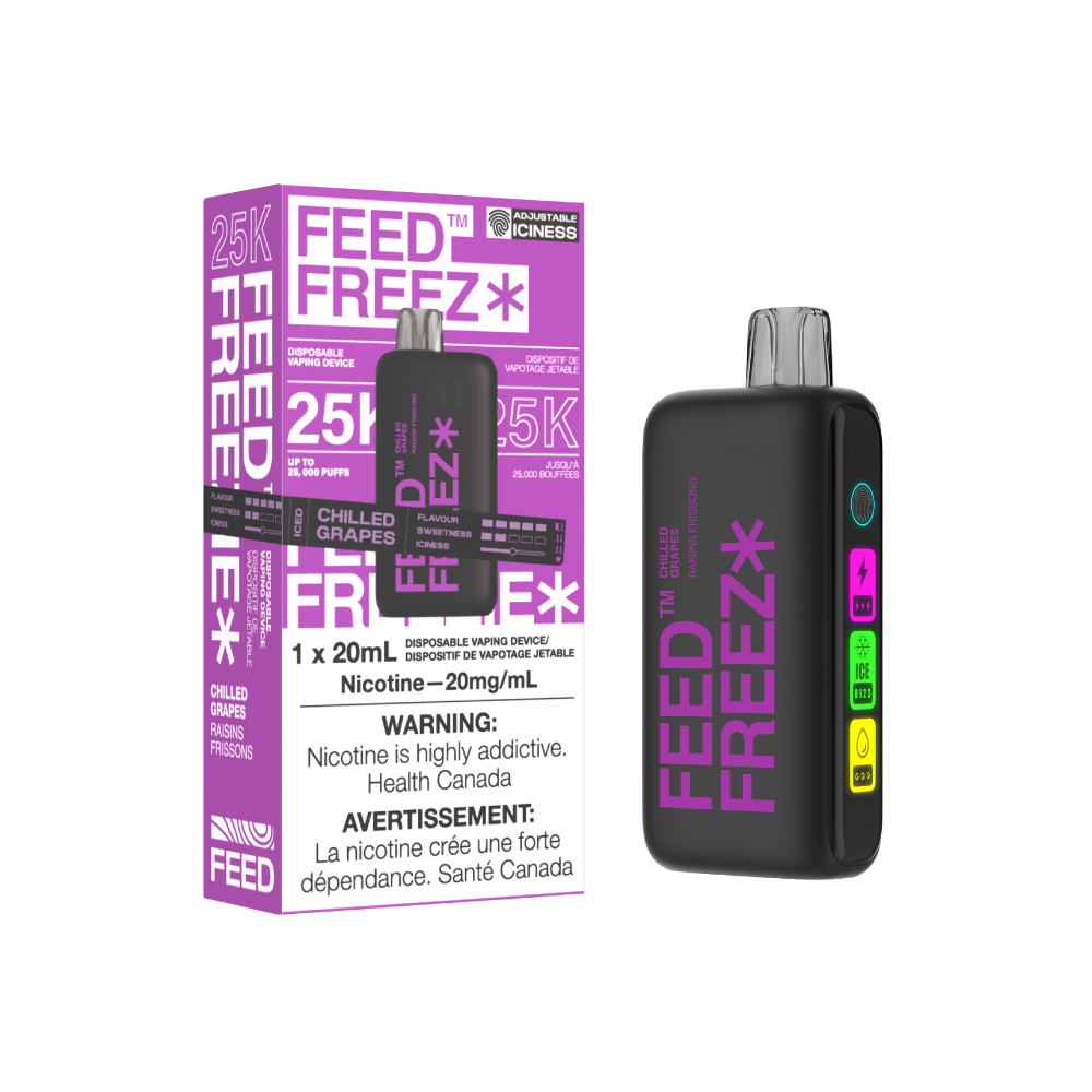 FEED Freezie 25K Disposable - Chilled Grapes, 20ML Vapeluv Vapeshop FEED Freezie 25K Disposable - Chilled Grapes, 20ML Vapeluv Vapeshop