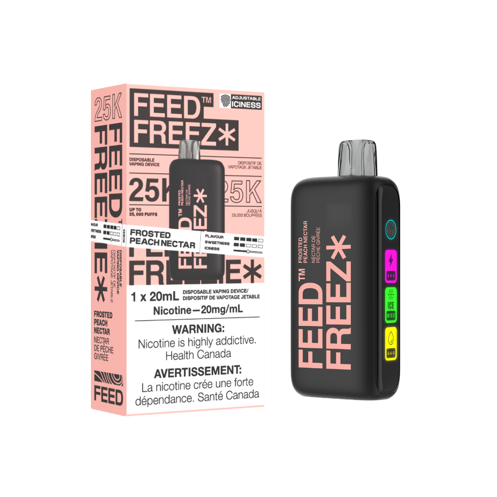 FEED Freezie 25K Disposable - Frosted Peach Nectar, 20ML Vapeluv Vapeshop FEED Freezie 25K Disposable - Frosted Peach Nectar, 20ML Vapeluv Vapeshop