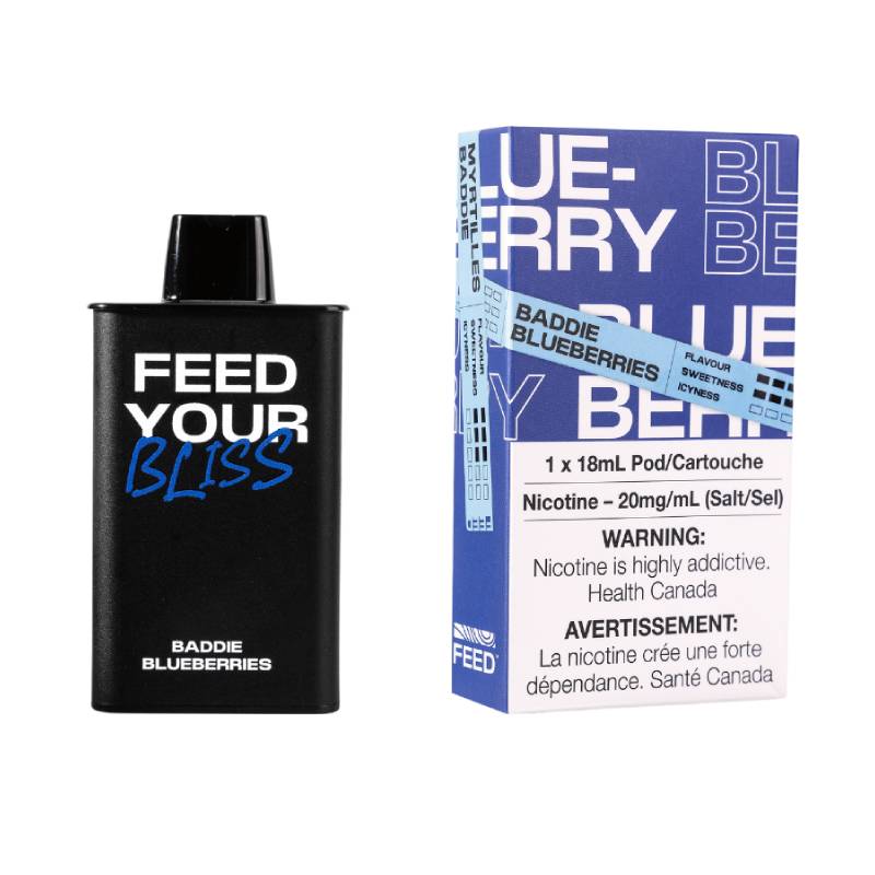 FEED 9K Pods - Baddie Blueberries, 9000 Puffs