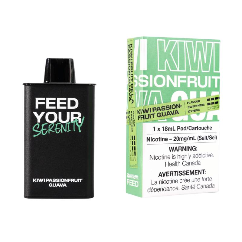 FEED 9K Pods - Kiwi Passionfruit Guava, 9000 Puffs Vapeluv Vapeshop FEED 9K Pods - Kiwi Passionfruit Guava, 9000 Puffs Vapeluv Vapeshop