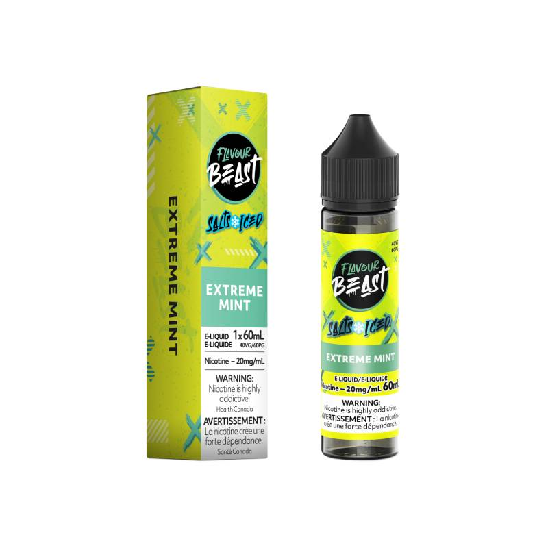 Flavour Beast - Salt Nic Extreme Mint 60mL Vape Juice Vapeluv Vapeshop Flavour Beast - Salt Nic Extreme Mint 60mL Vape Juice Vapeluv Vapeshop