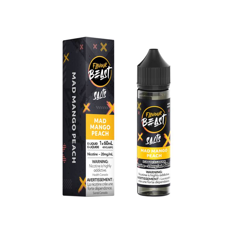 Flavour Beast - Salt Nic Mad Mango Peach 60mL Vape Juice Vapeluv Vapeshop Flavour Beast - Salt Nic Mad Mango Peach 60mL Vape Juice Vapeluv Vapeshop