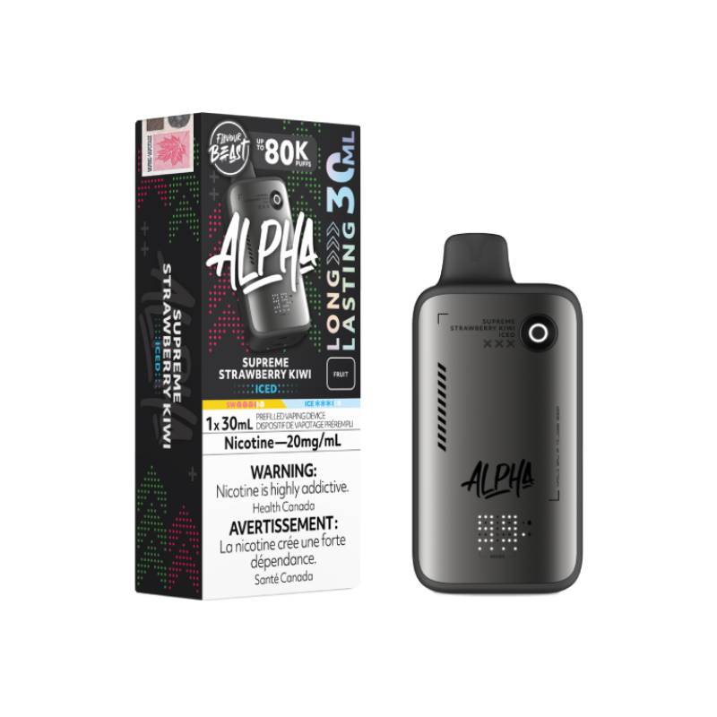 Flavour Beast - Alpha Supreme Strawberry Kiwi Iced 80K Disposable Vape