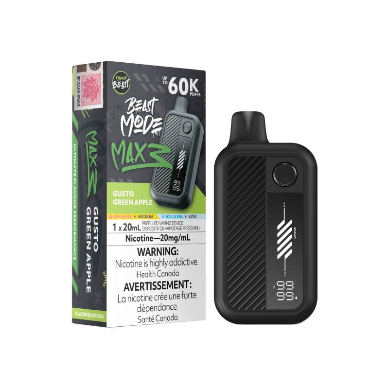 Flavour Beast - Beast Mode Max 3 60k Gusto Green Apple