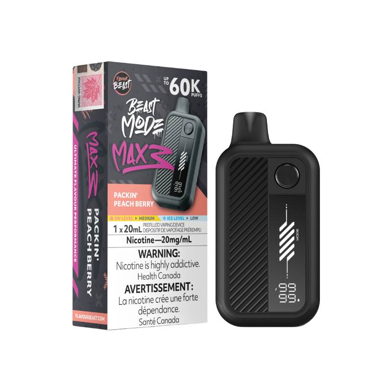 Flavour Beast - Beast Mode Max 3 60k Packin’ Peach Berry