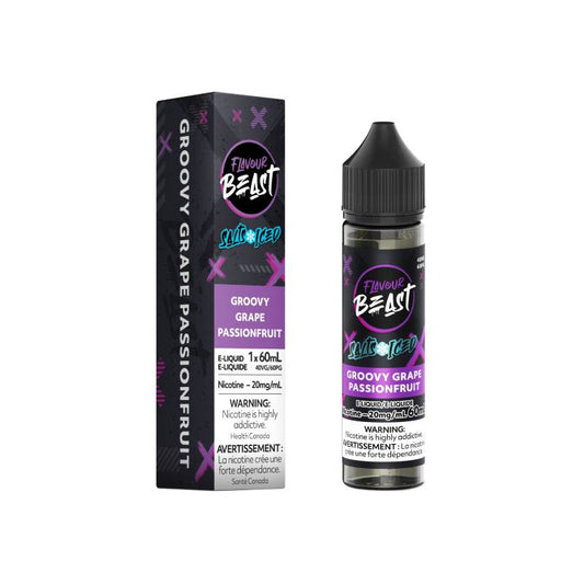 Flavour Beast - Salt Nic Groovy Grape Passionfruit 60mL Vape Juice