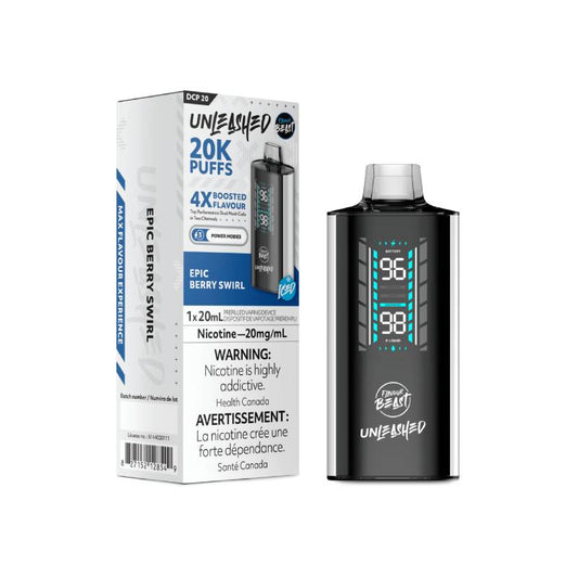 Flavour Beast DCP 20K disposable vape in Epic Berry Swirl flavour