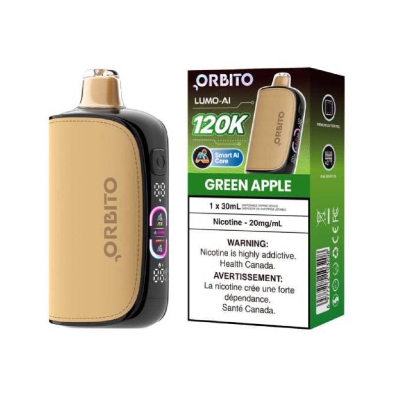 Orbito AI 120K - Green Apple Disposable Vape