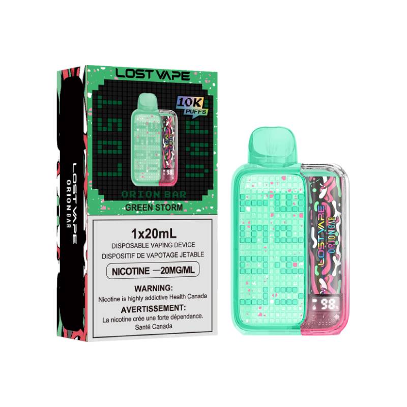 Lost Vape Orion Bar 10K - Green Storm, 10000 Puffs Vapeluv Vapeshop Lost Vape Orion Bar 10K - Green Storm, 10000 Puffs Vapeluv Vapeshop