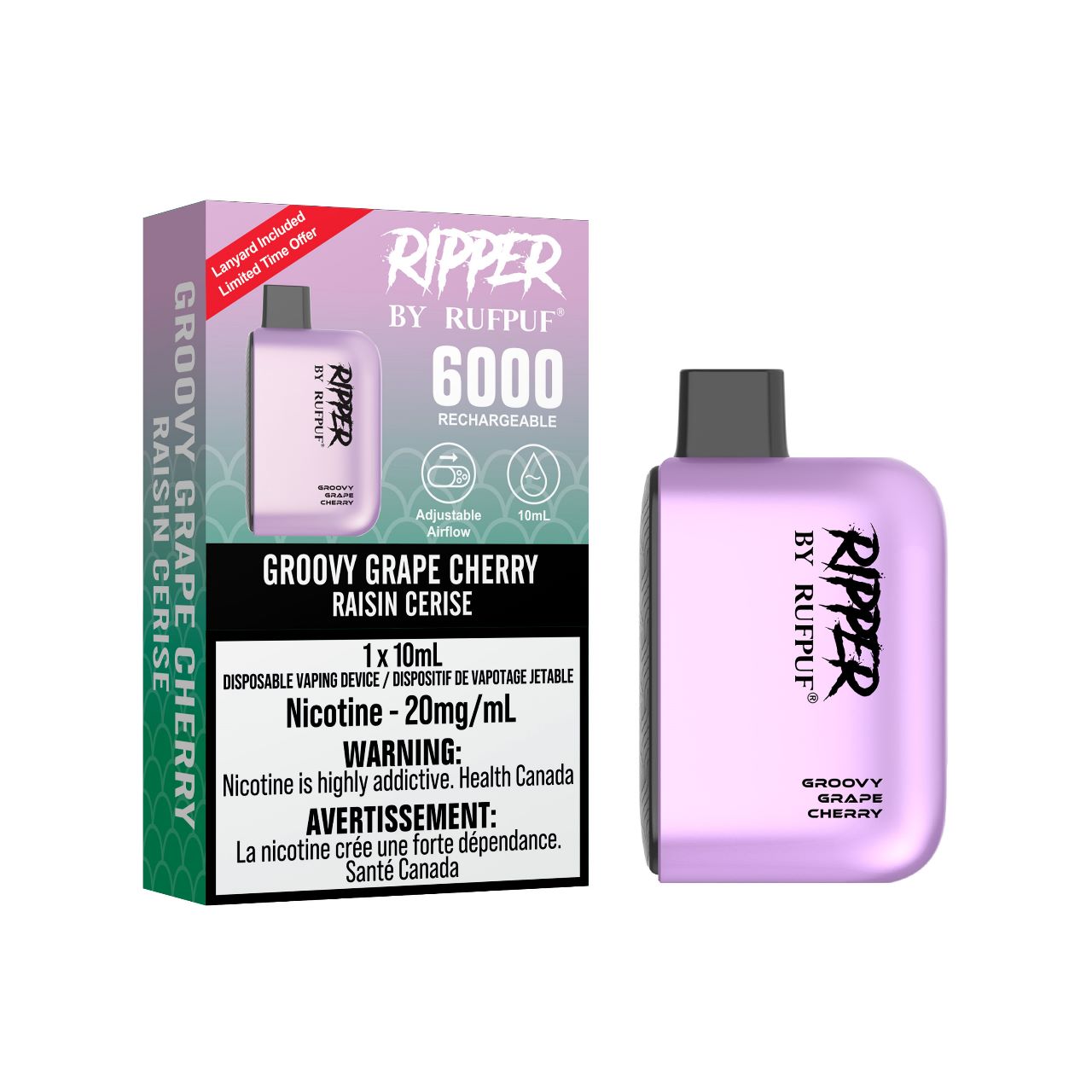 GCORE RufPuf Ripper 6000 Groovy Grape Cherry