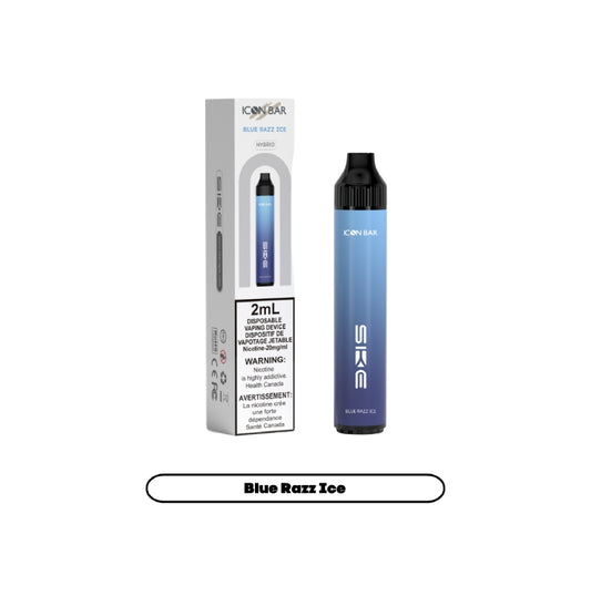 Icon Bar Synthetic 50 Nicotine Disposable Vape Blue Razz Ice