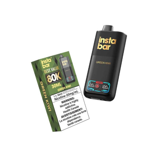 Insta Bar 80k Disposable Vape Green Kiwi