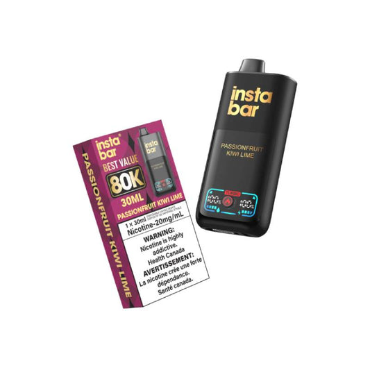 Insta Bar 80k Disposable Vape Passionfruit Kiwi Lime
