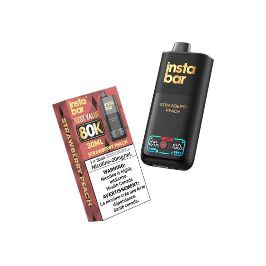 Insta Bar 80k Disposable Vape Strawberry Peach