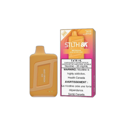 STLTH 8K Juicy Peach Ice Disposable Vape