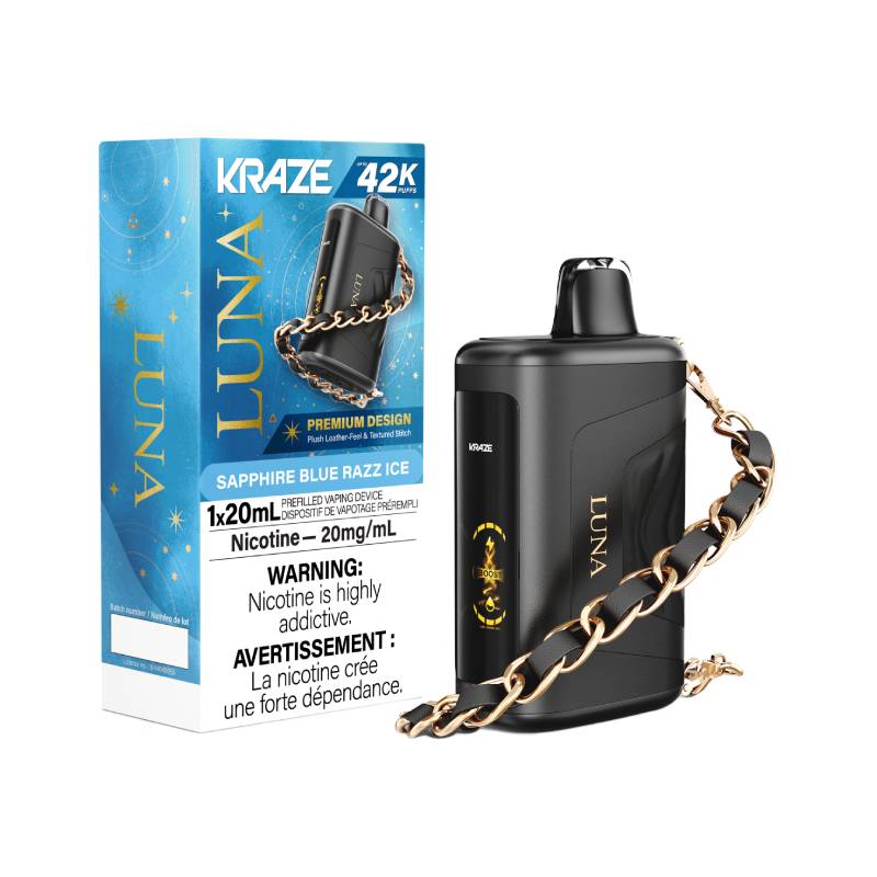 Kraze Luna 42K - Sapphire Blue Razz Ice Vapeluv Vapeshop Kraze Luna 42K - Sapphire Blue Razz Ice Vapeluv Vapeshop