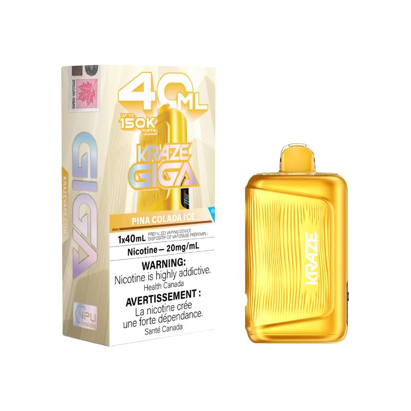 Kraze Giga 150K - Pina Colada Ice Disposable Vape