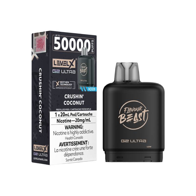 Level X Boost G2 Flavour Beast Ultra Pod 50K Puffs Crushin' Coconut
