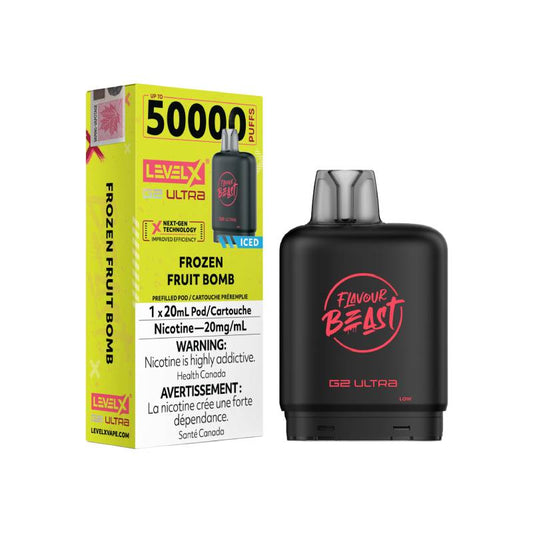 Level X Boost G2 Flavour Beast Ultra Pod 50K Puffs Frozen Fruit Bomb