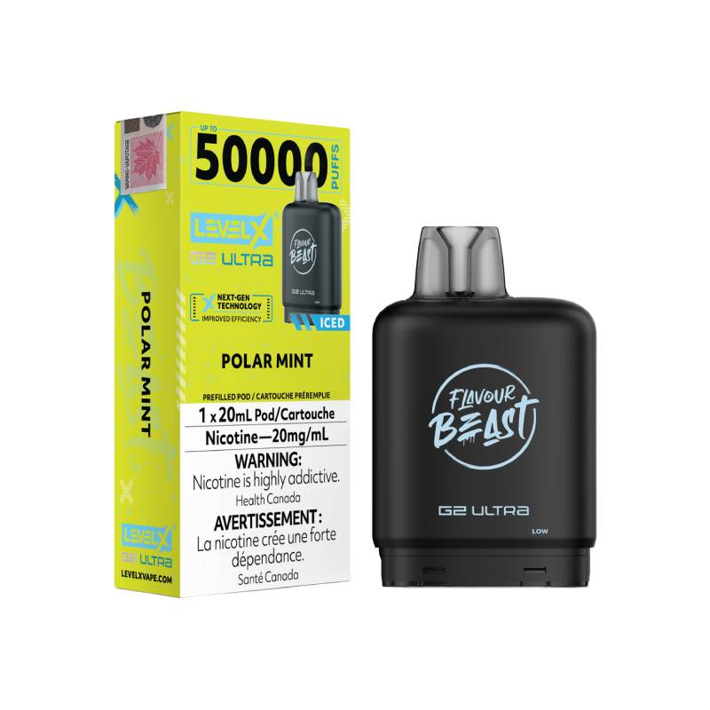 Level X Boost G2 Flavour Beast Ultra Pod 50K Puffs Polar Mint