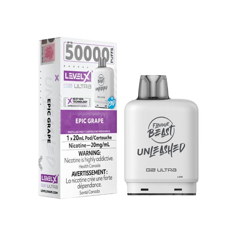 Level X Boost G2 Ultra 50K Disposable Pod Epic Grape