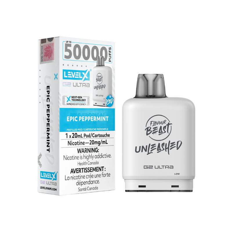 Level X Boost G2 Ultra 50K Disposable Pod Epic Peppermint