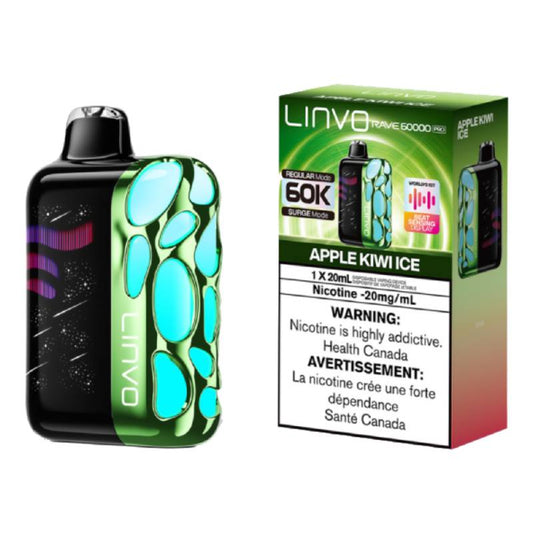 Linvo Rave 60K Pro Disposable Vape Apple Kiwi Ice