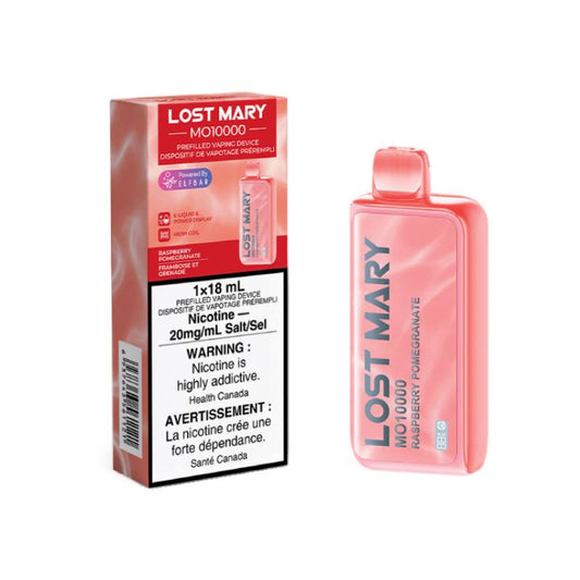 Lost Mary MO10000 Disposable Vape - Raspberry Pomegranate, 10000 Puffs