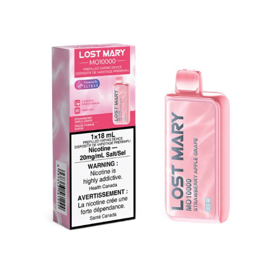 Lost Mary MO10000 Disposable Vape - Strawberry Apple Grape, 10000 Puffs