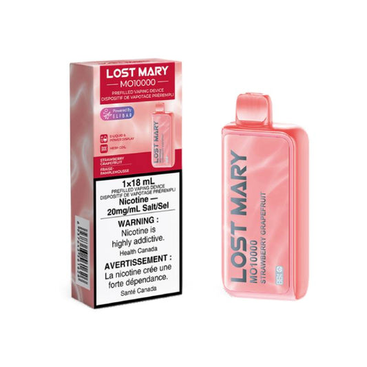 Lost Mary MO10000 Disposable Vape - Strawberry Grapefruit, 10000 Puffs