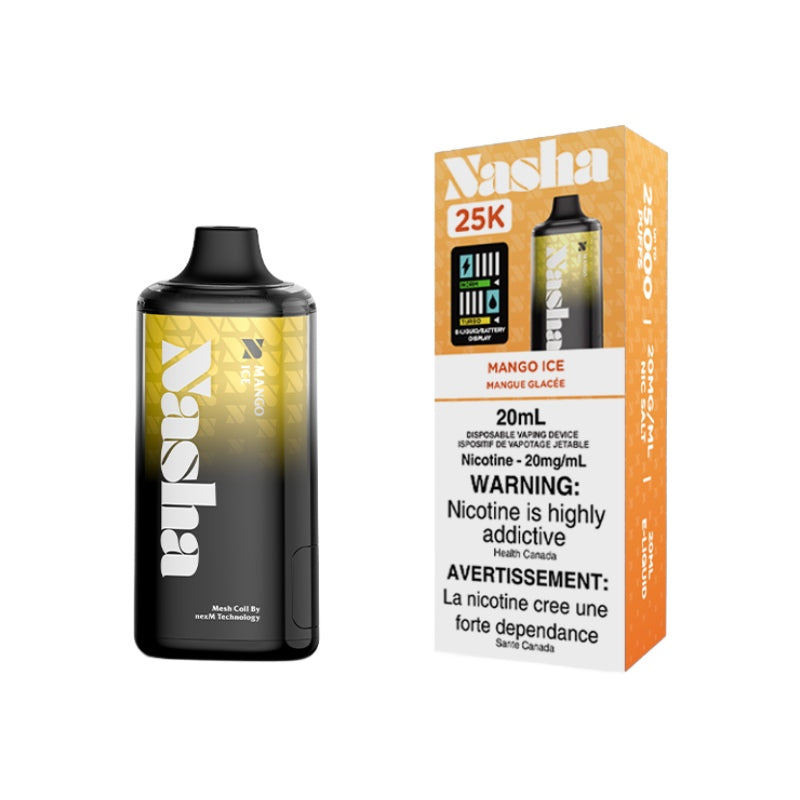 Nasha 25K Mango Ice Disposable Vape Vapeluv Vapeshop Nasha 25K Mango Ice Disposable Vape Vapeluv Vapeshop