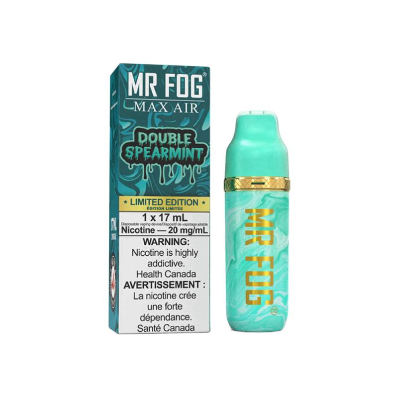 Mr Fog Max Air MA8500 Disposable - Double Spearmint, 8500 Puffs