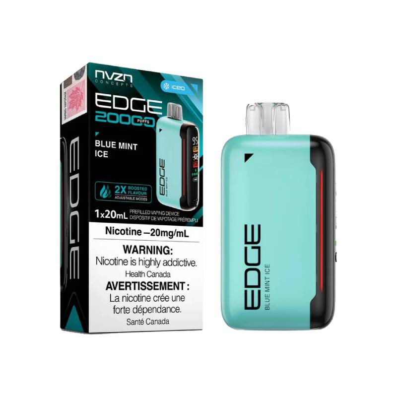 NVZN Edge Blue Mint Ice 20K Disposable Vape Vapeluv Vapeshop NVZN Edge Blue Mint Ice 20K Disposable Vape Vapeluv Vapeshop