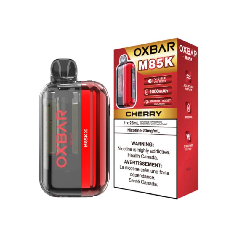 Oxbar M85K - Cherry Disposable Vape Vapeluv Vapeshop Oxbar M85K - Cherry Disposable Vape Vapeluv Vapeshop