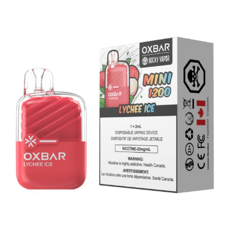 OxBar Mini 1200 - Lychee Ice Disposable Vape Vapeluv Vapeshop OxBar Mini 1200 - Lychee Ice Disposable Vape Vapeluv Vapeshop
