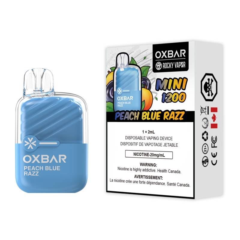 OxBar Mini 1200 - Peach Blue Razz Disposable Vape Vapeluv Vapeshop OxBar Mini 1200 - Peach Blue Razz Disposable Vape Vapeluv Vapeshop