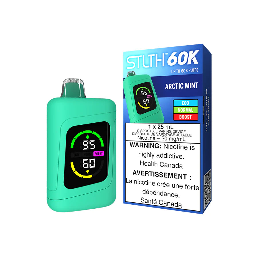 STLTH 60K Disposable Vape - Arctic Mint Vapeluv Vapeshop STLTH 60K Disposable Vape - Arctic Mint Vapeluv Vapeshop