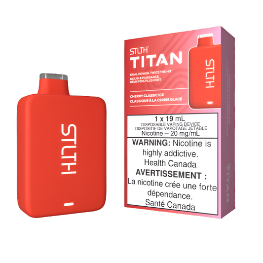 STLTH Titan Disposable Vape - Cherry Classic Ice, 10000 Puffs