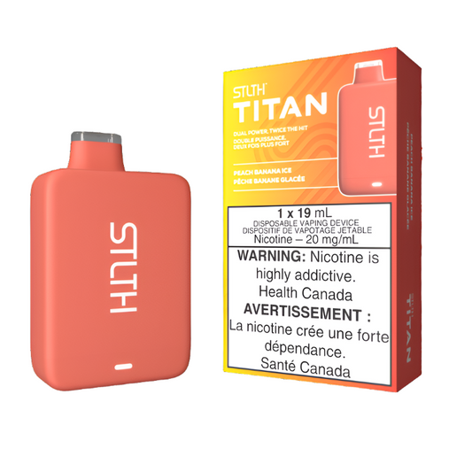 STLTH Titan Disposable Vape - Peach Banana Ice, 10000 Puffs
